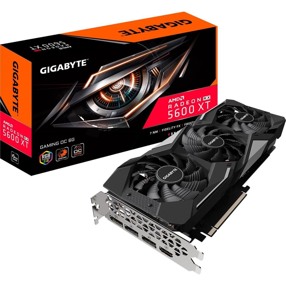 Gigabyte GAMING OC Radeon RX 5600 XT 6GB GDDR6 Black / Silver image
