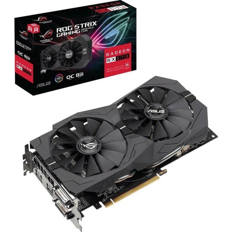 Asus STRIX GAMING OC Radeon RX 570 8GB GDDR5 Black image