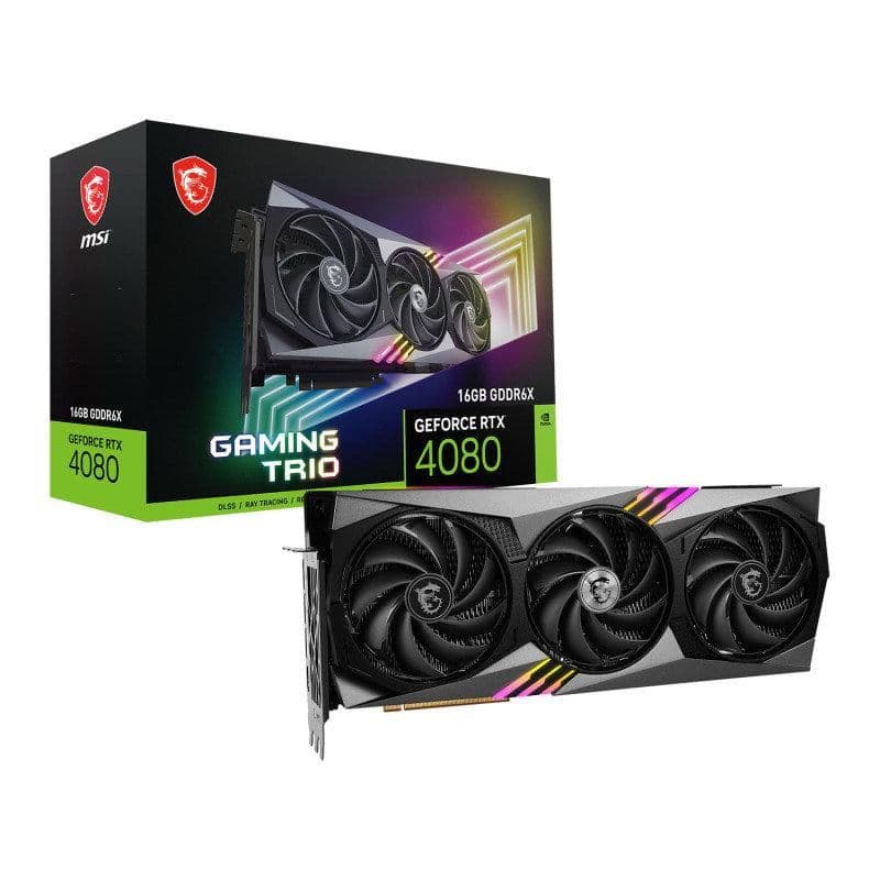 MSI GAMING TRIO GeForce RTX 4080 16GB GDDR6X Black main image