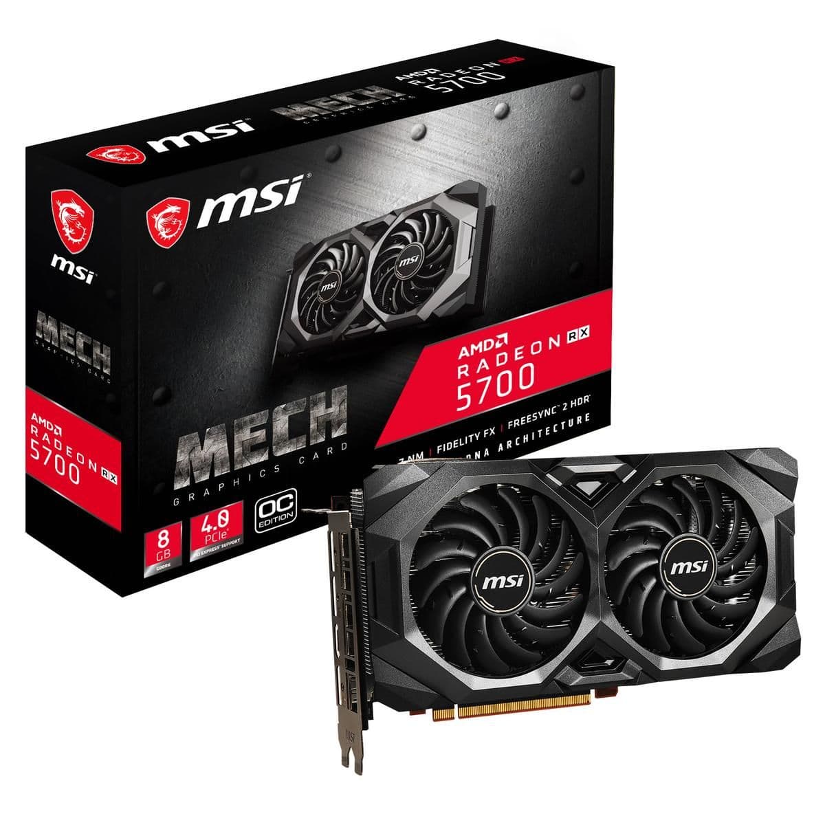 MSI MECH OC Black Radeon RX 5700 8GB GDDR6 image