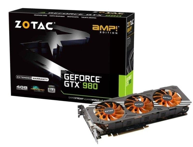 Zotac AMP GeForce GTX 980 4GB GDDR5 Black / Orange main image