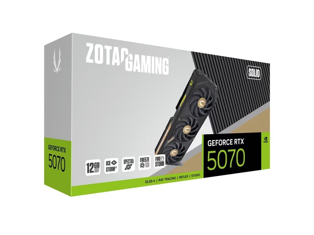 ZOTAC GAMING GeForce RTX 5070 SOLID 12GB GDDR7 image