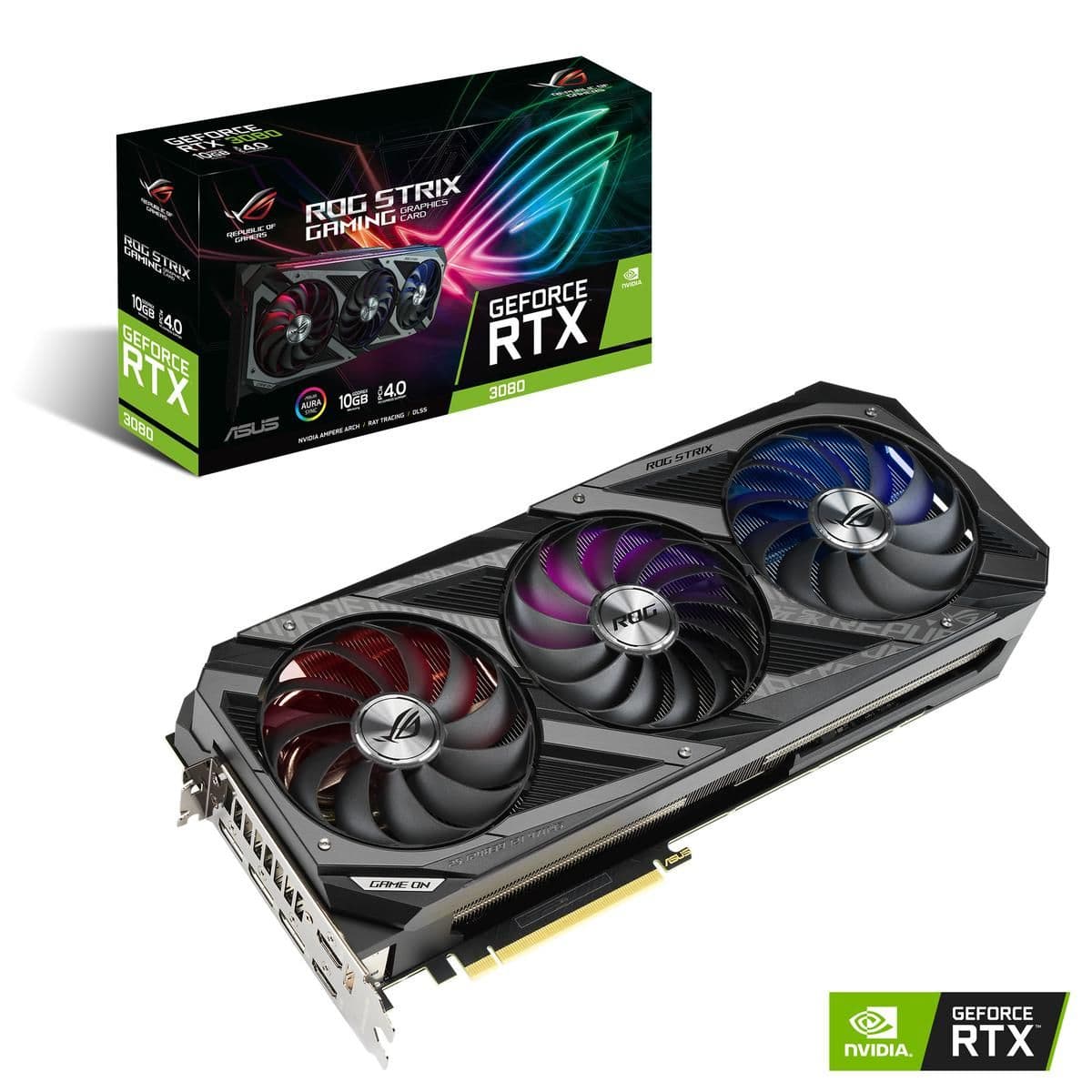 Asus STRIX GAMING OC GeForce RTX 3080 10GB GDDR6X Black image