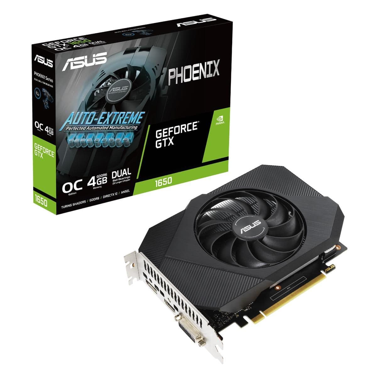 Asus Phoenix OC V2 GeForce GTX 1650 G6 4GB GDDR6 Black image