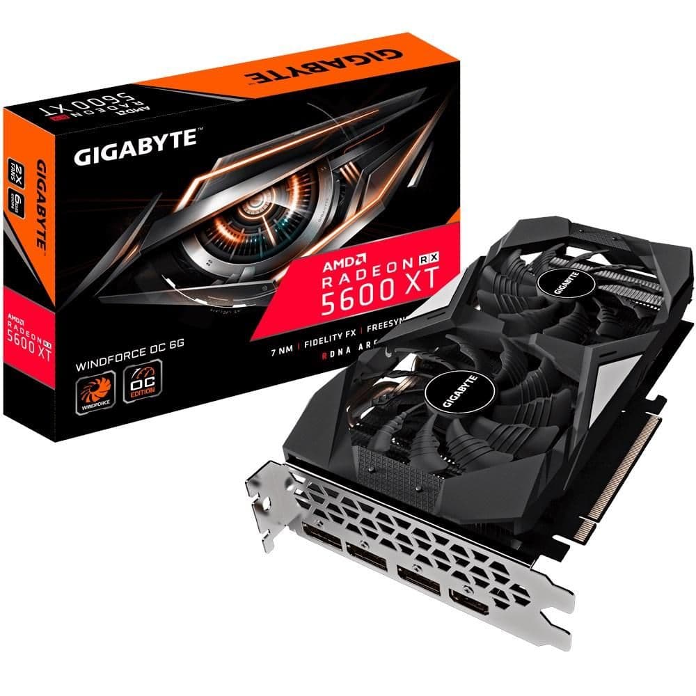 Gigabyte WINDFORCE OC Radeon RX 5600 XT 6GB GDDR6 Black / Silver image