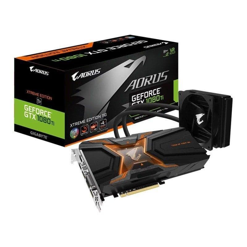 Gigabyte AORUS WATERFORCE GeForce GTX 1080 Ti 11GB GDDR5X Black / Orange image