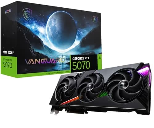 MSI GeForce RTX 5070 12G VANGUARD SOC GDDR7 main image