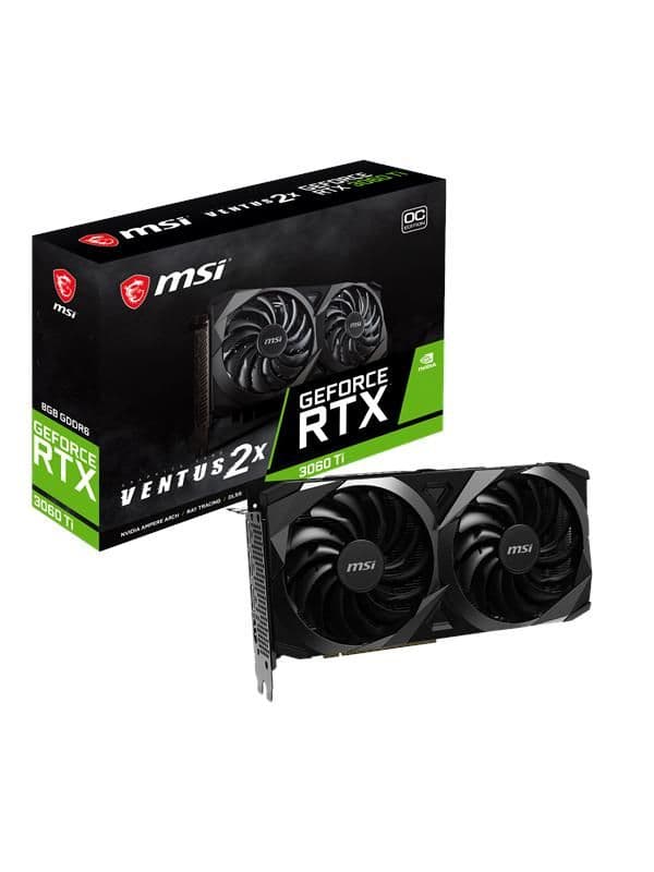 MSI GeForce RTX 3060 Ti VENTUS 2X OC 8GB GDDR6 Black / Silver image