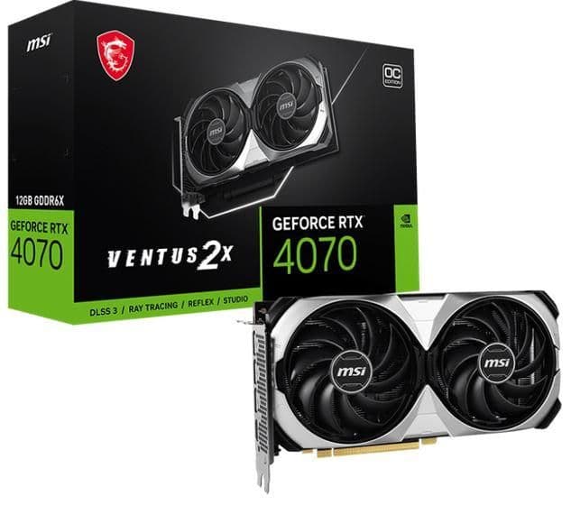 MSI VENTUS 2X OC GeForce RTX 4070 12 GB main image