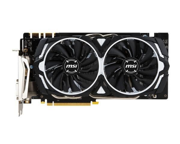 MSI ARMOR OC GeForce GTX 1070 8GB GDDR5 Black / White image