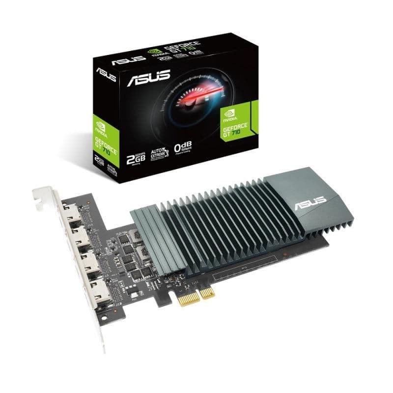 Asus GT710-4H-SL-2GD5 GeForce GT 710 2 GB PCIe x1 image