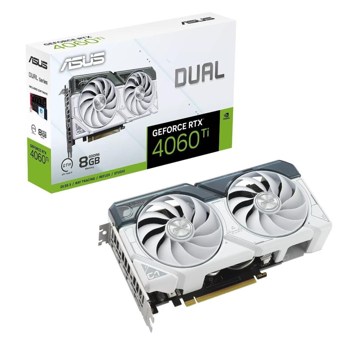 Asus DUAL GeForce RTX 4060 Ti 8GB GDDR6 White image