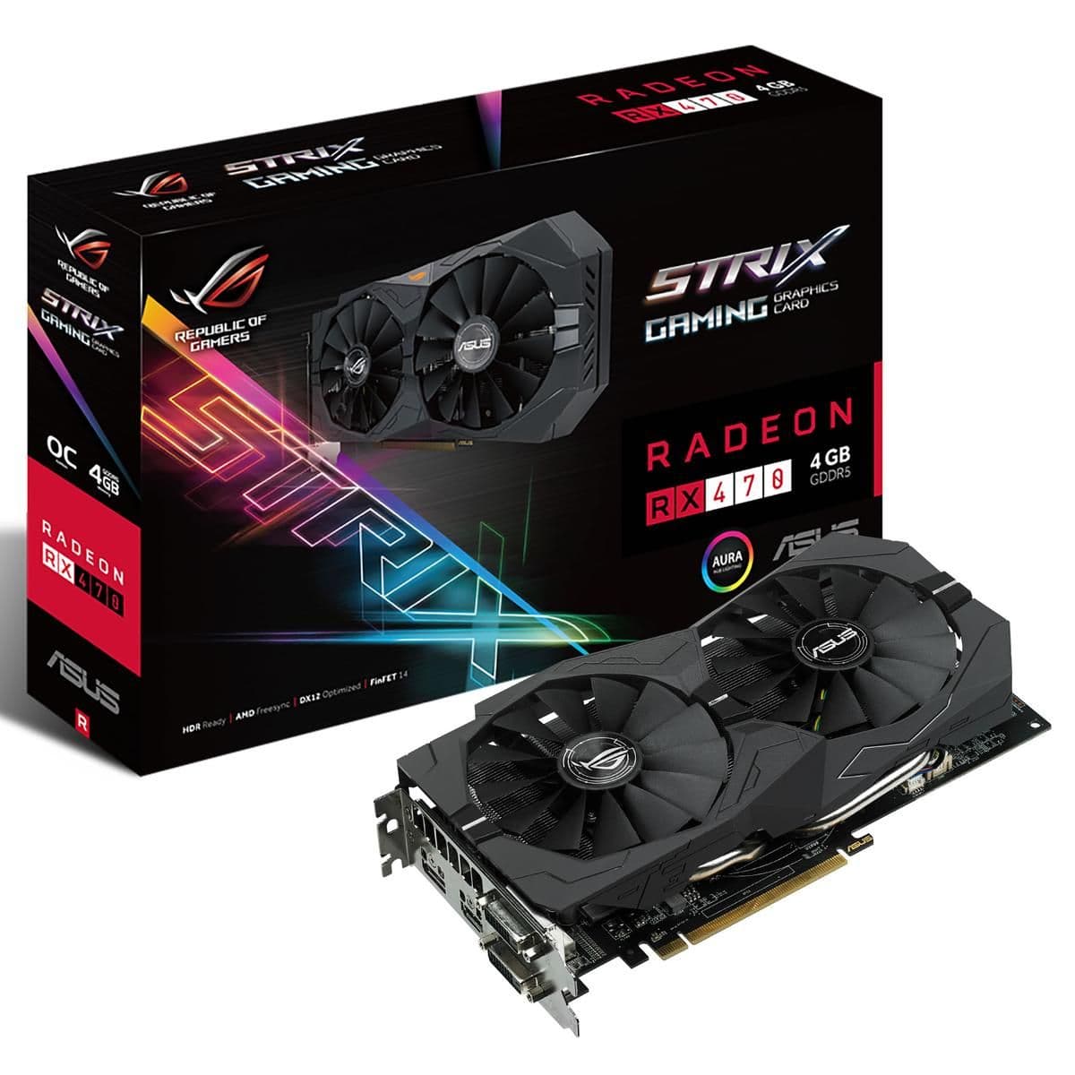 Asus STRIX Radeon RX 470 4GB GDDR5 Black main image