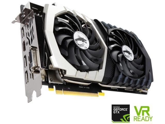 MSI QUICK SILVER OC GeForce GTX 1070 8GB GDDR5 Black / Silver main image