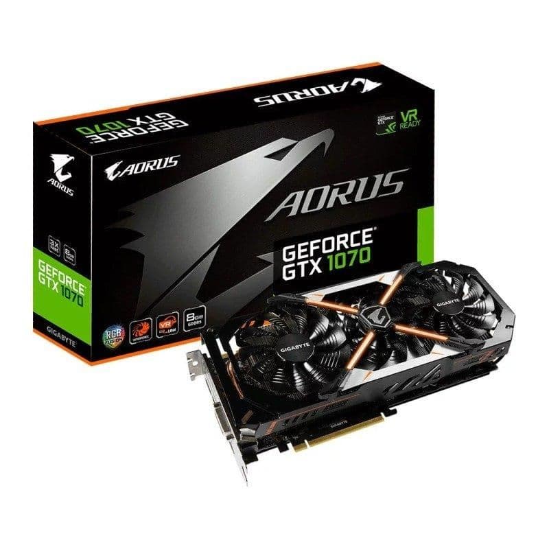 Gigabyte AORUS GeForce GTX 1070 8GB GDDR5 Black / Orange image
