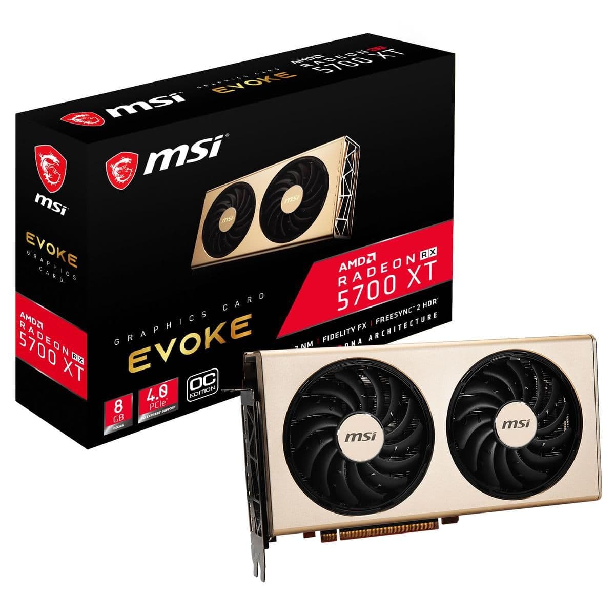 MSI Radeon RX 5700 XT EVOKE OC Gold 8GB GDDR6 image