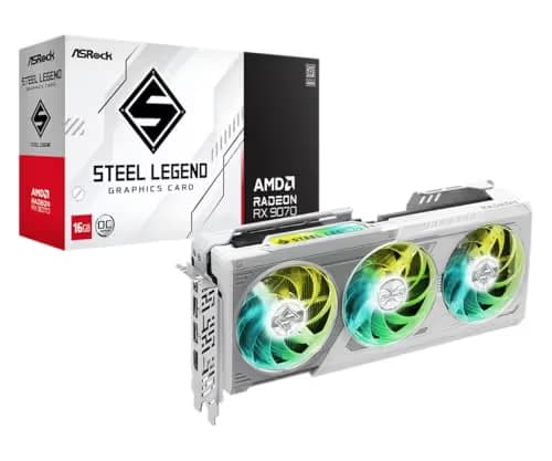ASRock AMD Radeon RX 9070 Steel Legend 16GB GDDR6 OC main image