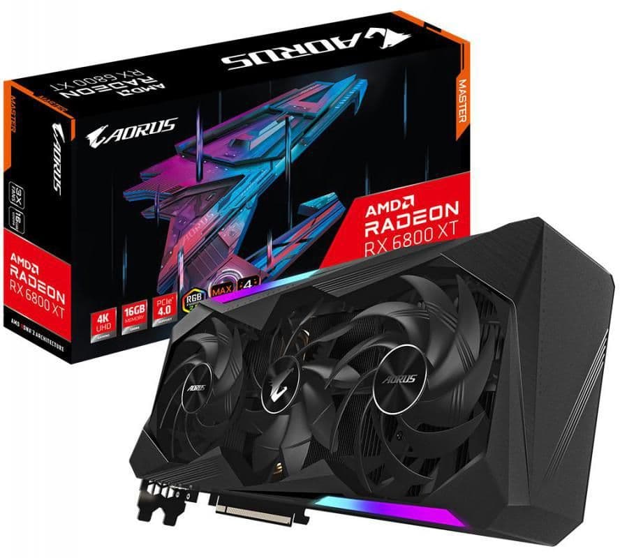 Gigabyte AORUS MASTER Radeon RX 6800 XT 16GB GDDR6 Black image