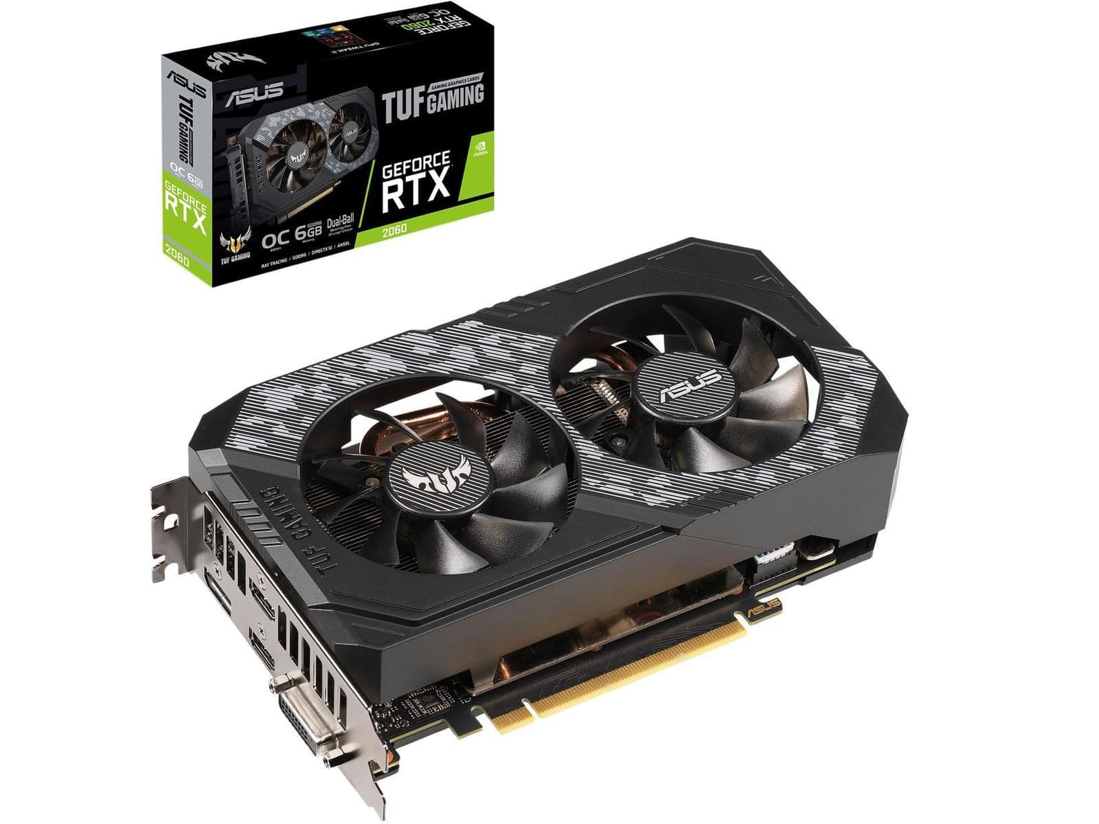 Asus TUF Gaming GeForce RTX 2060 6GB GDDR6 Black / Gray image