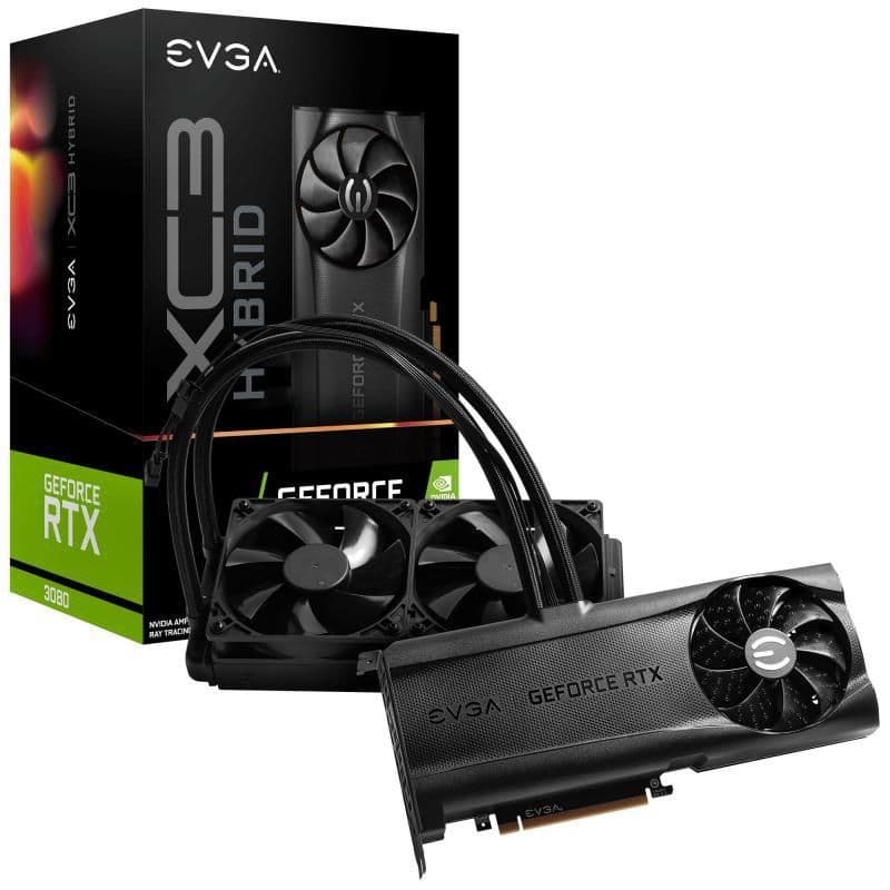 EVGA XC3 ULTRA HYBRID GAMING GeForce RTX 3080 10GB GDDR6X Black main image