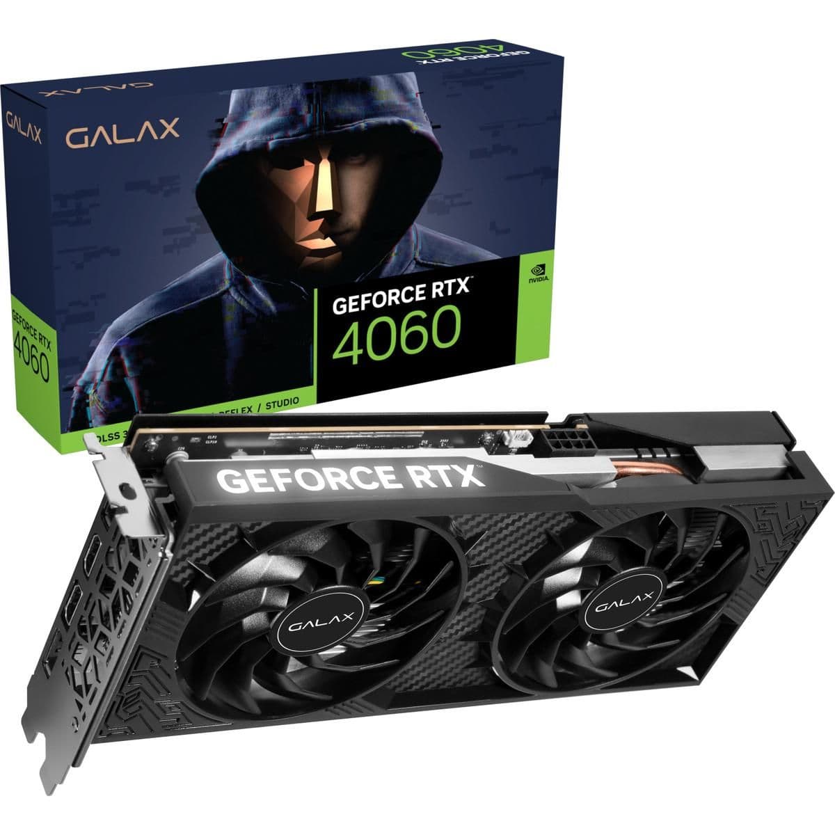 GALAX 1-Click OC 2X GeForce RTX 4060 8GB GDDR6 Black image