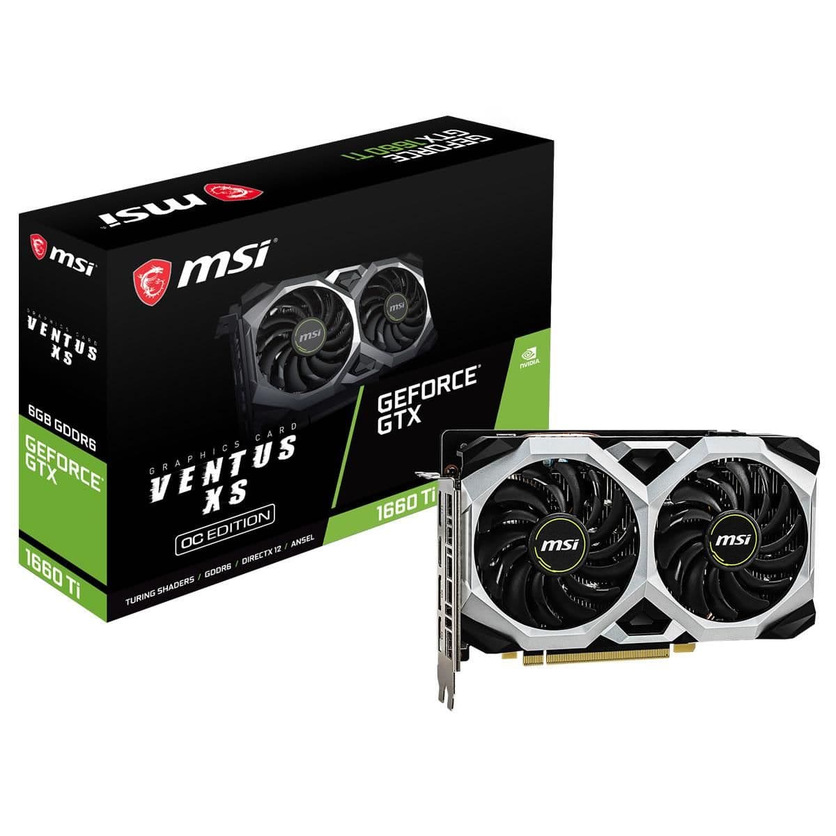 MSI VENTUS XS OC GeForce GTX 1660 Ti 6 GB main image