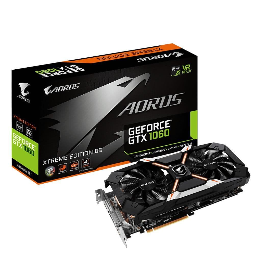 Gigabyte AORUS XTREME GeForce GTX 1060 6GB GDDR5 Black / Orange main image