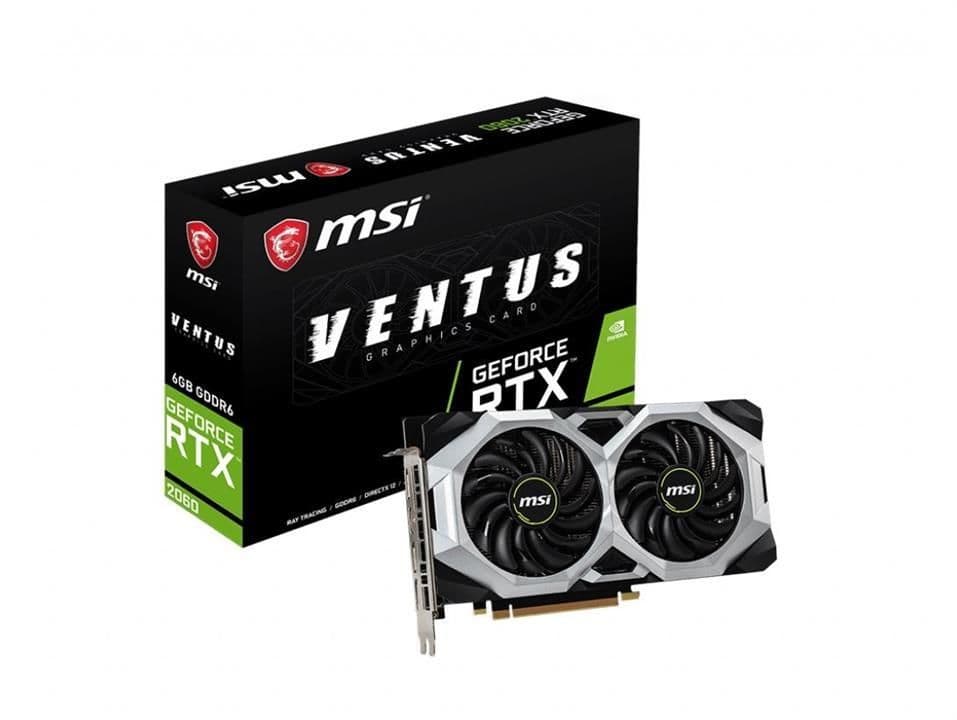 MSI VENTUS OC GeForce RTX 2060 6GB GDDR6 Silver / Black main image