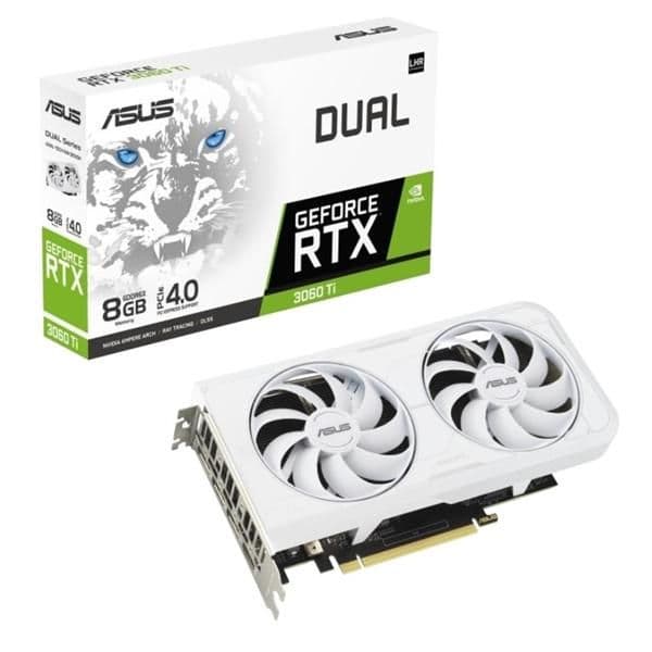 Asus DUAL GeForce RTX 3060 Ti 8GB GDDR6X White main image