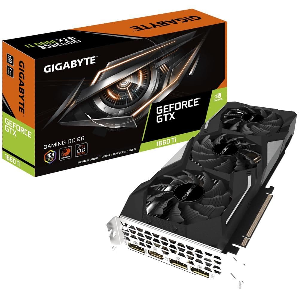 Gigabyte GAMING OC GeForce GTX 1660 Ti 6GB GDDR6 Black / Gray image