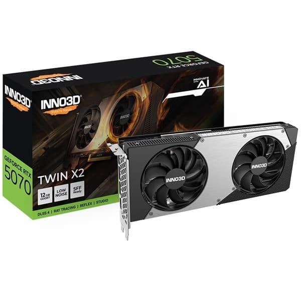 Inno3D GeForce RTX 5070 Twin X2 12GB GDDR7 Black / Silver image