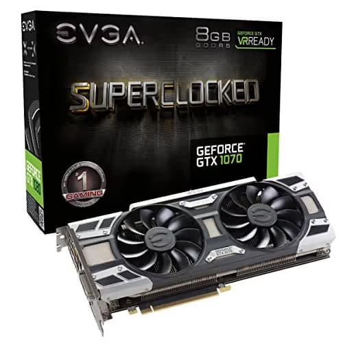 EVGA SC GAMING ACX 3.0 GeForce GTX 1070 8GB GDDR5 Black / Silver image