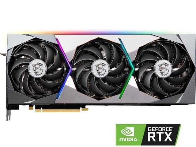 MSI SUPRIM GeForce RTX 3080 10GB GDDR6X Black / Silver image