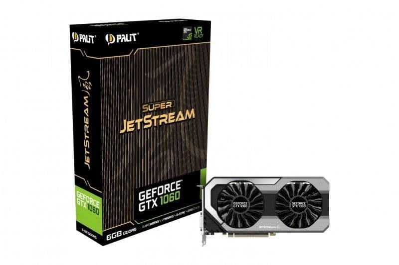 Palit Super JetStream GeForce GTX 1060 6GB GDDR5 Black / Silver image