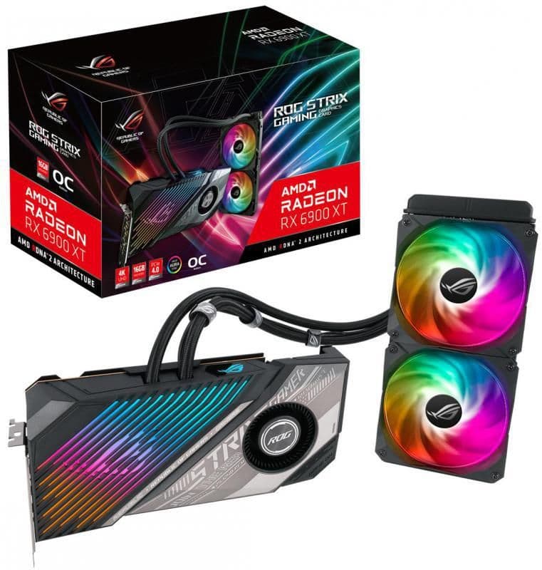 Asus Radeon RX 6900 XT STRIX LC GAMING OC 16GB GDDR6 Black / Gray main image