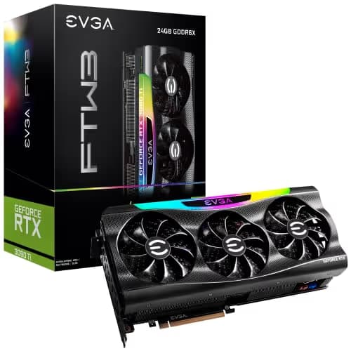 EVGA FTW3 GAMING GeForce RTX 3090 Ti 24GB GDDR6X Black image