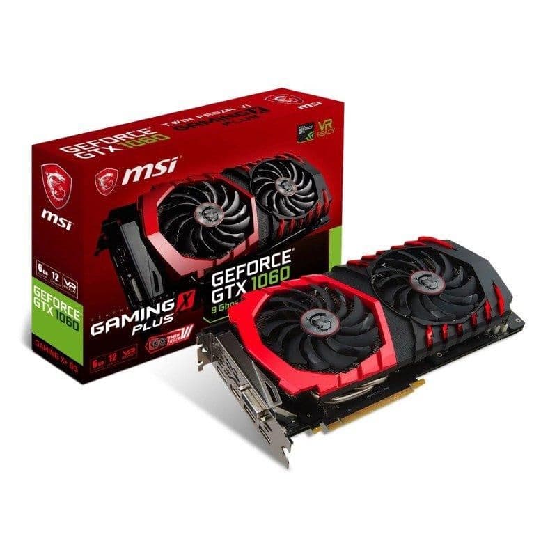 MSI GAMING X+ GeForce GTX 1060 6GB GDDR5 Black / Red image
