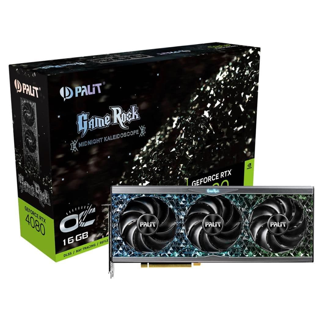 Palit GameRock OC GeForce RTX 4080 16GB GDDR6X Black main image