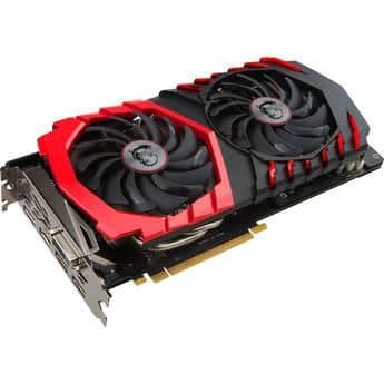 MSI GAMING X GeForce GTX 1060 3GB 3GB GDDR5 Black / Red main image