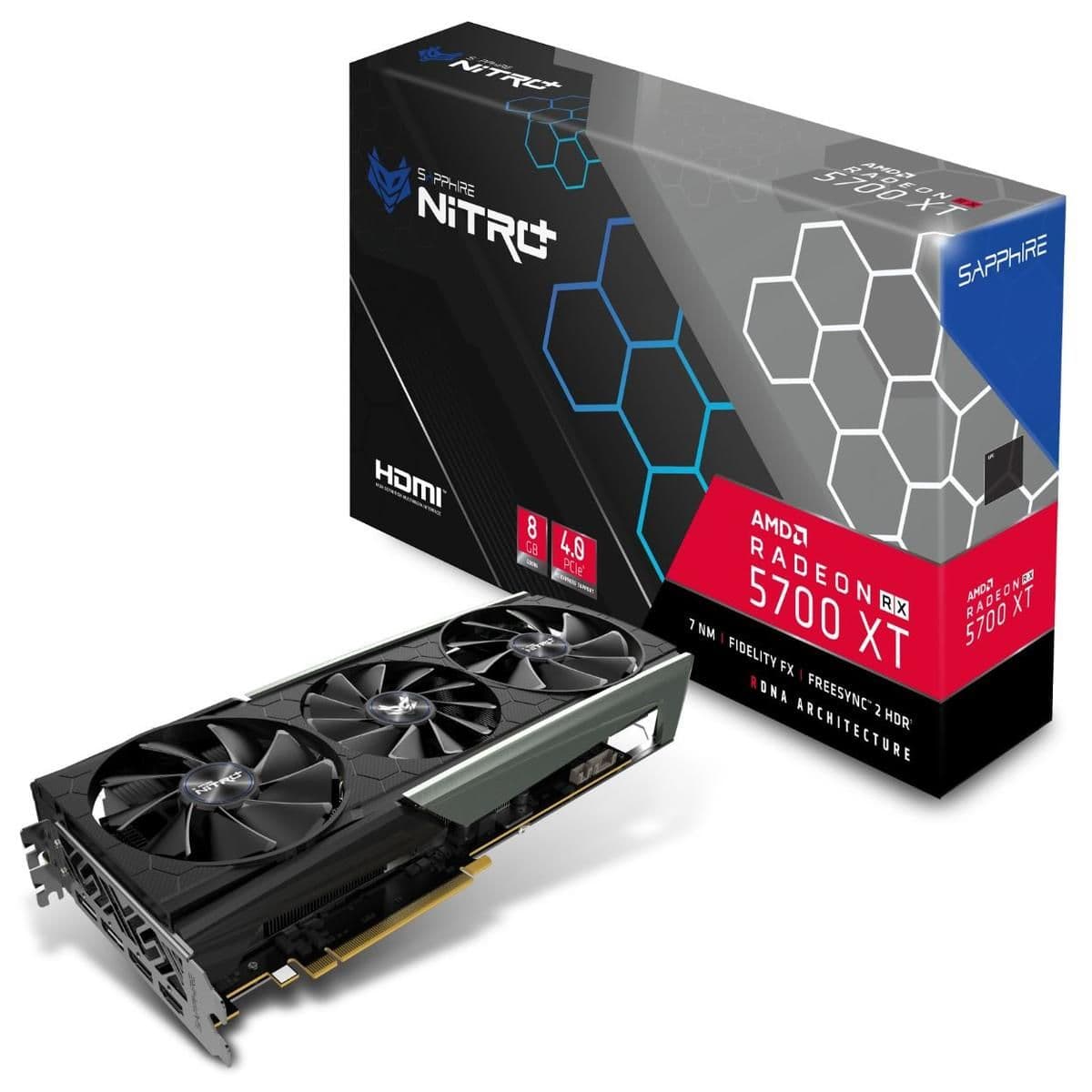 Sapphire NITRO+ Radeon RX 5700 XT 8GB GDDR6 Black / Silver image
