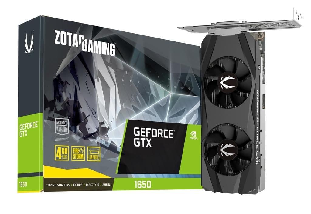 Zotac GAMING Low Profile GeForce GTX 1650 G5 4GB GDDR5 Black image