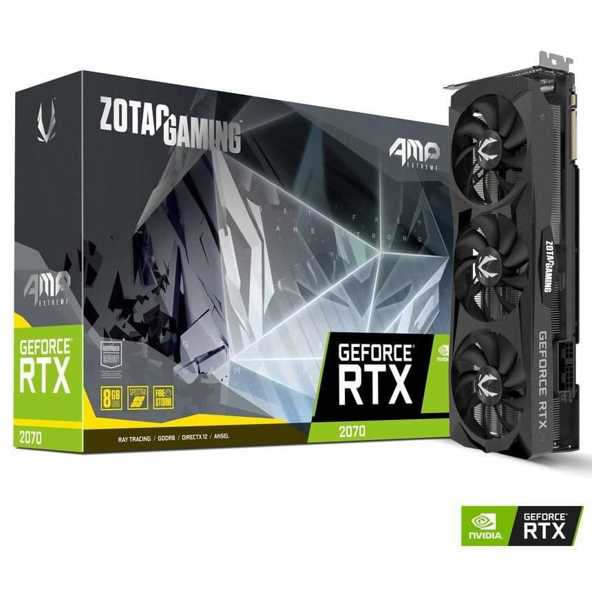 Zotac AMP Extreme GeForce RTX 2070 8GB GDDR6 Black image
