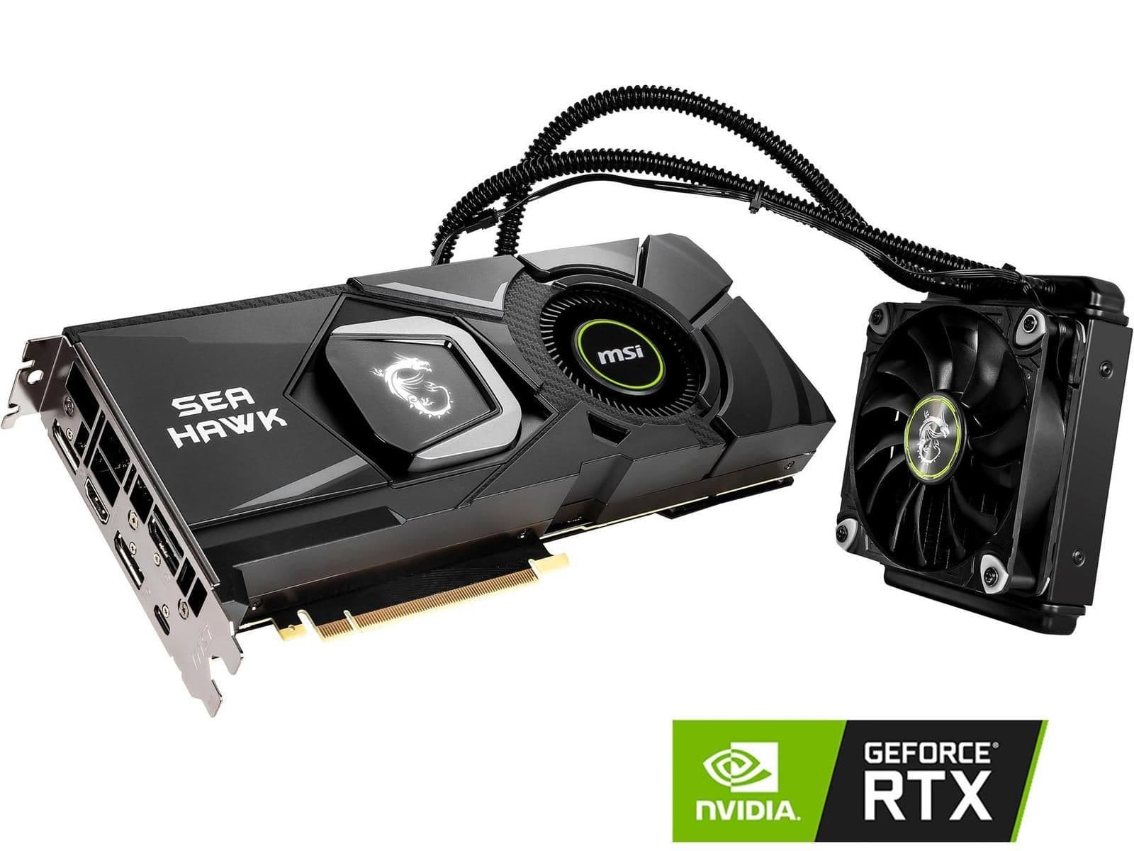 MSI SEA HAWK X GeForce RTX 2080 Ti 11GB GDDR6 Black / Silver image