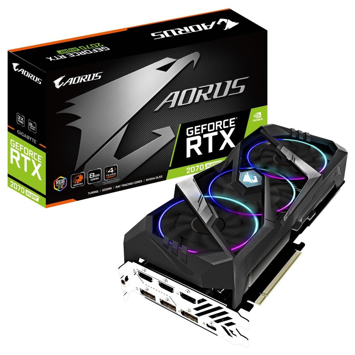 Gigabyte GeForce RTX 2070 SUPER AORUS 8GB GDDR6 Black main image