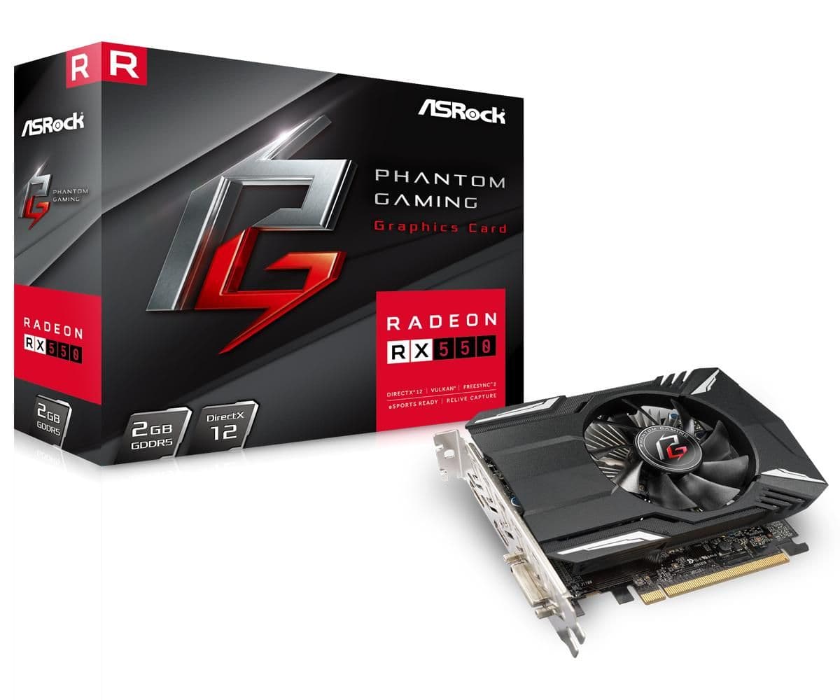 ASRock Phantom Gaming Radeon RX 550 - 512 2 GB image