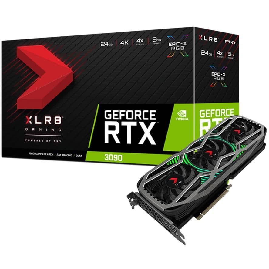 PNY XLR8 Gaming EPIC-X RGB GeForce RTX 3090 24GB GDDR6X Black image