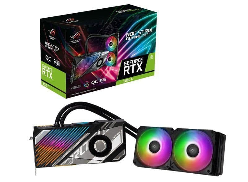 Asus STRIX LC GAMING OC GeForce RTX 3090 Ti 24GB GDDR6X Silver / Black main image