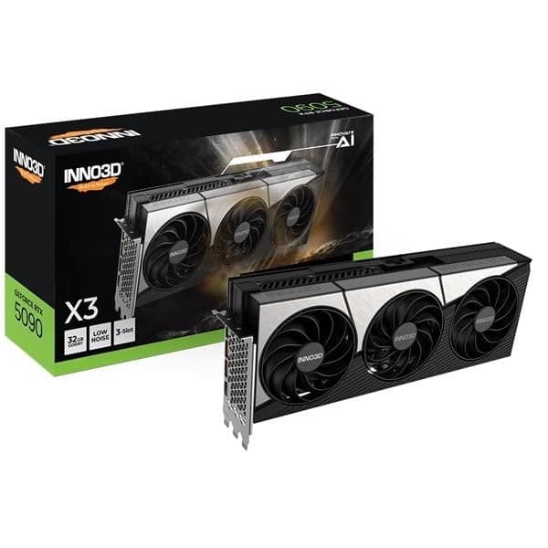 Inno3D GeForce RTX 5090 X3 32GB GDDR7 Black / Silver image