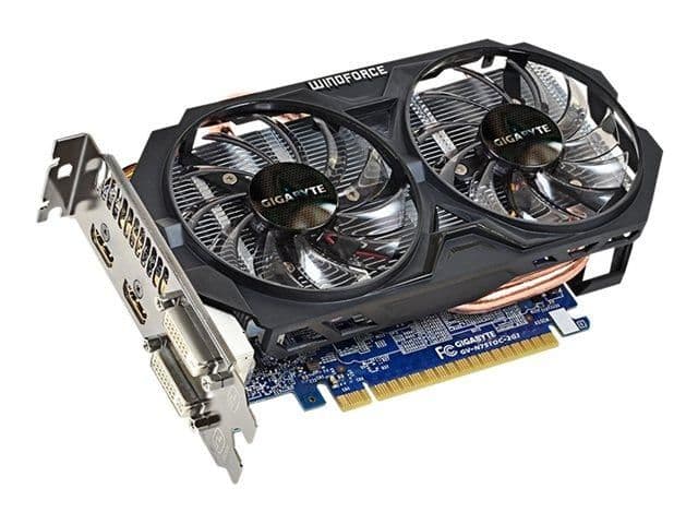 Gigabyte WINDFORCE GeForce GTX 750 Ti 2GB GDDR5 Black / Silver image