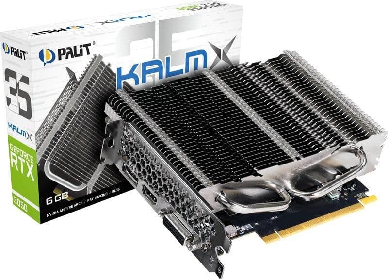 Palit GeForce RTX 3050 6GB KalmX 6GB GDDR6 Silver / Black image